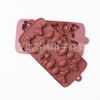 Personalized Custom Food Grade Eco-Friendly Silicone Chocolate Animal Shape Ice Cube Tray