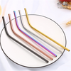 Eco-friendly Colorful Stainless Steel Straw Drinking For Bar 