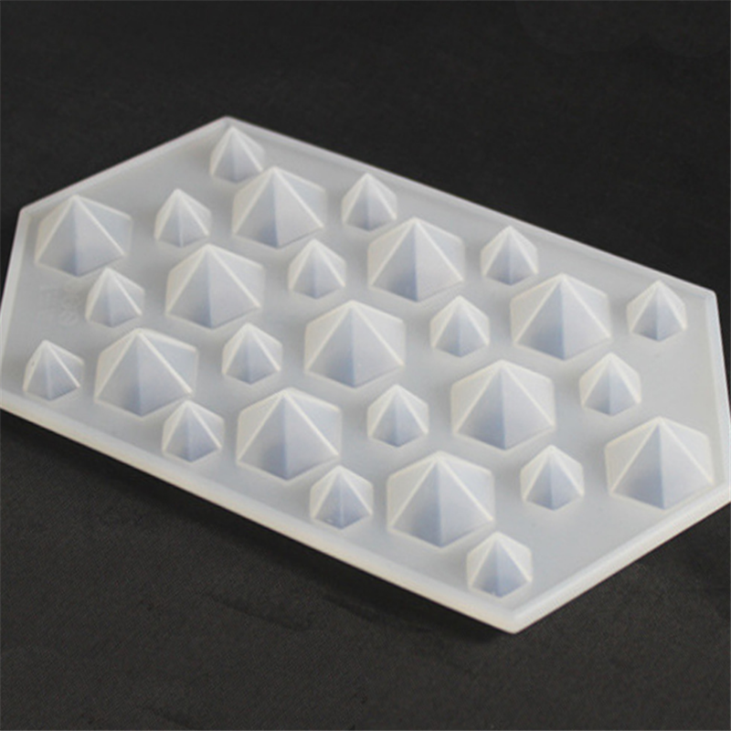 100% Food Grade Silicone Ice Cube Molds Diamond Shape Crystal Clear Ice Cube Tray
