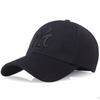 Fashion Custom Black Cotton Low Profile Structured 6 Panels Golf Hat Embroidery Baseball Cap