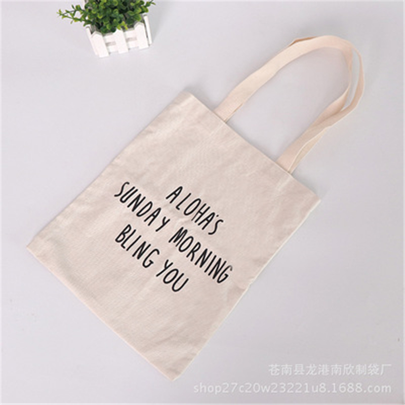 Promotional Blank Cotton Tote Bags / Canvas Cotton Shopping Bag / Cheap Cotton Bag