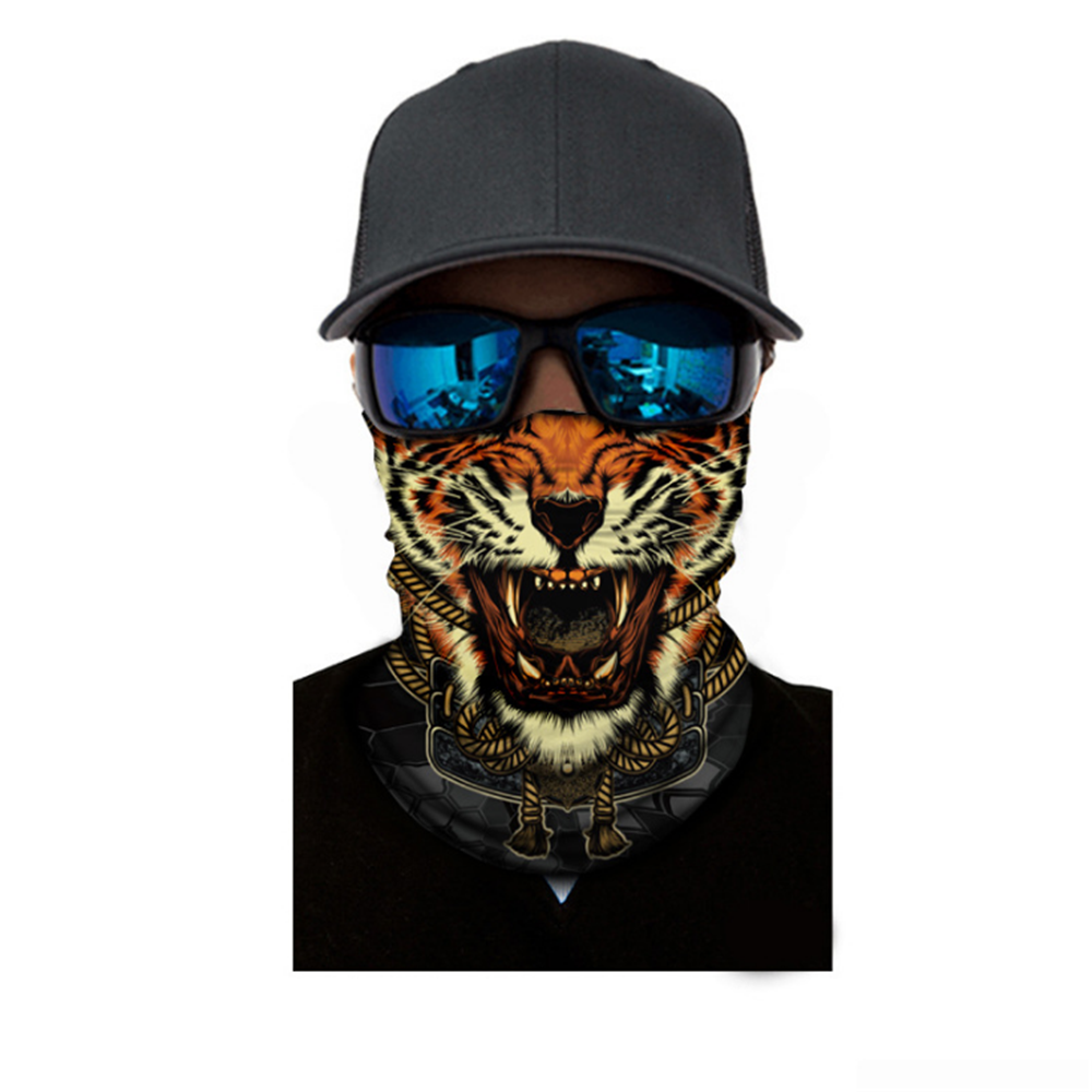 3D Animal Face Mask Joker Men Headband Seamless Multifunction Magic Bandana Scarf Headwear Ring Headscarf