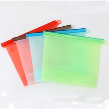 Reusable Refrigerator Silicone Fresh Sealing Food Storage Bag Fruits Vegetable Meats Preservation Container
