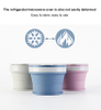 170ml 270ml 350ml Hot Sell Silicone Collapsible Coffee Cup Folding Water Bottle 