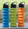Stocked, Hot Products Portable Silicone Travel Camping Folding Cup/Collapsible Silicone Water Bottle 