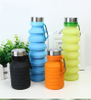 Silicone Folding Sports Collapsible Bottle Patent Biodegradable Collapsible Water Bottle with Custom Logo